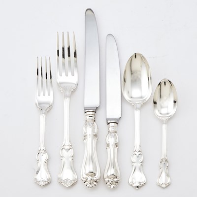 Lot 347 - Assembled Victorian Sterling Silver Flatware Service