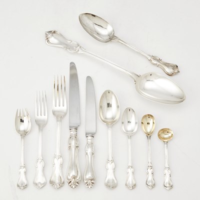 Lot 347 - Assembled Victorian Sterling Silver Flatware Service