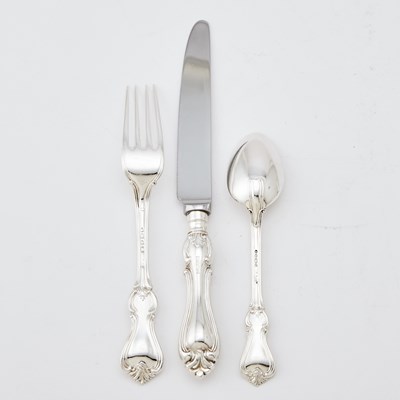 Lot 347 - Assembled Victorian Sterling Silver Flatware Service