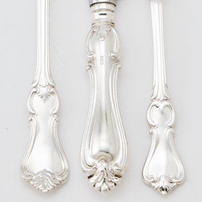 Lot 347 - Assembled Victorian Sterling Silver Flatware Service