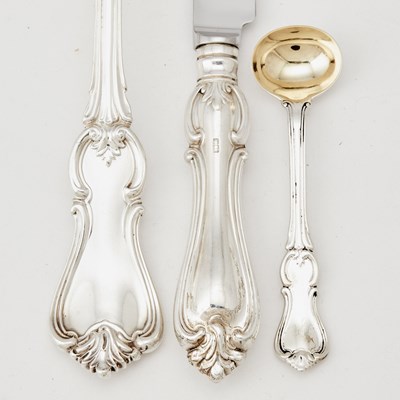 Lot 347 - Assembled Victorian Sterling Silver Flatware Service