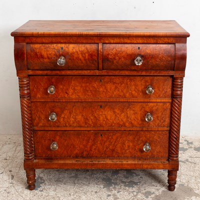 Lot 12 - American Empire Maple Chest of Drawers