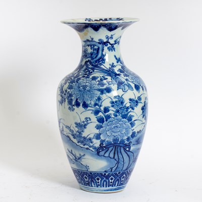 Lot 122 - Chinese Blue and White Porcelain Floor Vase