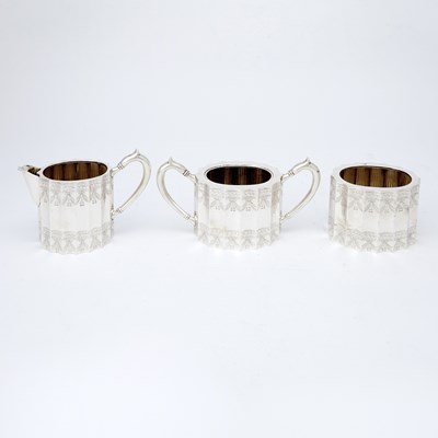 Lot 10 - Mexican Sterling Silver Cream and Sugar Set