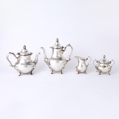 Lot 684 - Gorham Sterling Silver Tea and Coffee Service