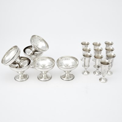 Lot 70 - Group of American Sterling Silver Cordials and Coupes