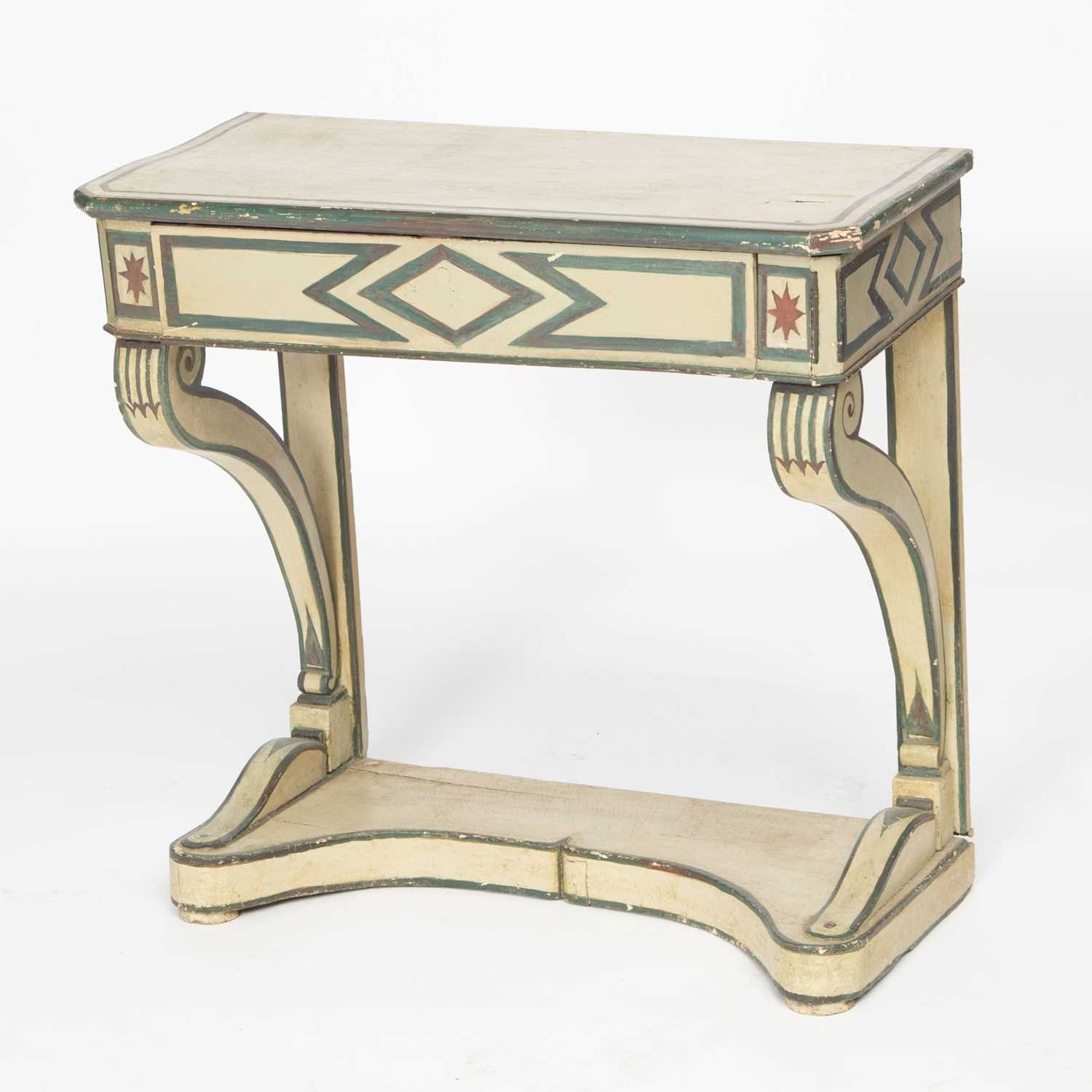 Lot 564 - Neoclassical Painted Wood Console Table