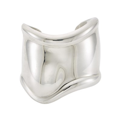 Lot 1033 - Tiffany & Co., Elsa Peretti Silver 'Bone' Cuff Bracelet