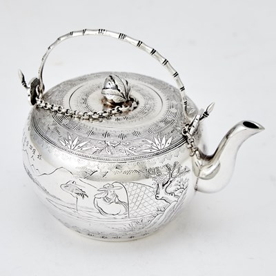 Lot 363 - Chinese Silver Teapot