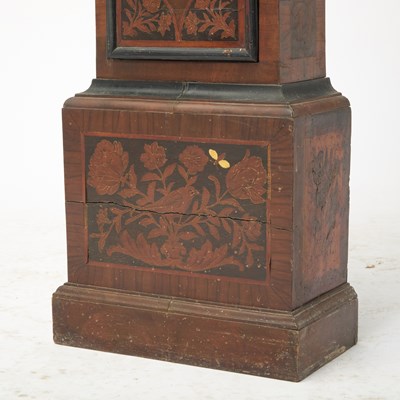 Lot 490 - William and Mary Ebonized and Marquetry Inlaid Walnut Long Case Clock