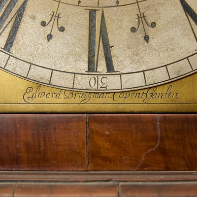 Lot 490 - William and Mary Ebonized and Marquetry Inlaid Walnut Long Case Clock