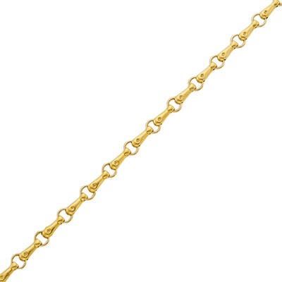 Lot 1229 - Gold Link Bracelet