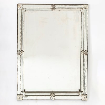 Lot 276 - Venetian Style Cut Glass Mirror-Framed Mirror