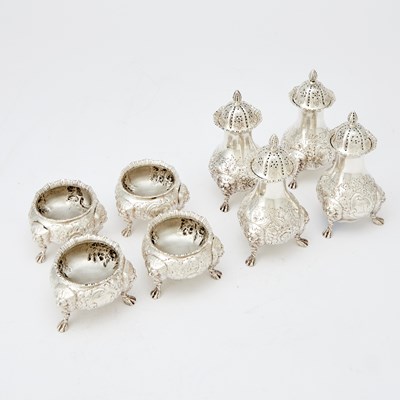 Lot 274 - English Sterling Silver Salt and Pepper Set