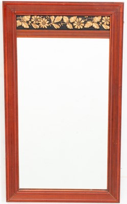 Lot 86 - Aesthetic Movement Mahogany and Gilt Composition Mirror