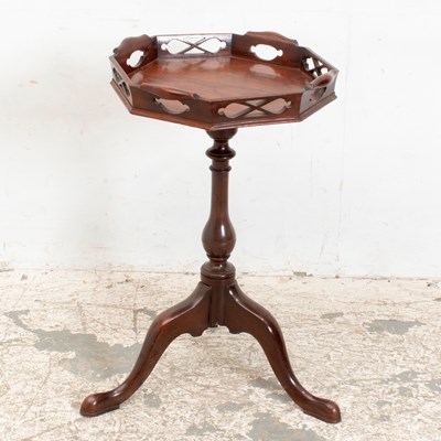 Lot 96 - George II Style Mahogany and Rosewood Tripod Stand