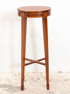 Lot 95 - George III Style Inlaid Mahogany Kettle Stand