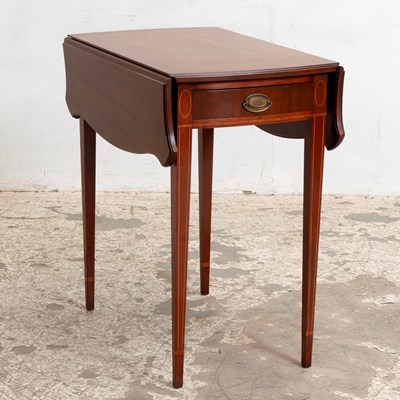 Lot 368 - George III Style Inlaid Mahogany Pembroke Table