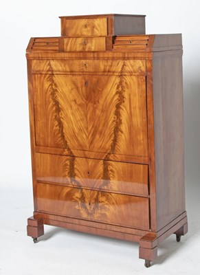 Lot 195 - Biedermeier Mahogany Fall-Front Secretaire