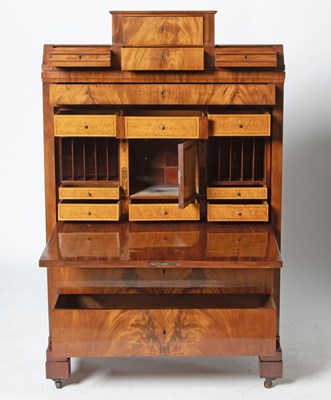 Lot 195 - Biedermeier Mahogany Fall-Front Secretaire