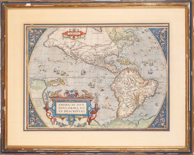 Lot Ortelius' important map of the Americas