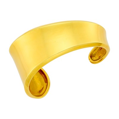 Lot 201 - Robert Lee Morris Gold Cuff Bangle Bracelet