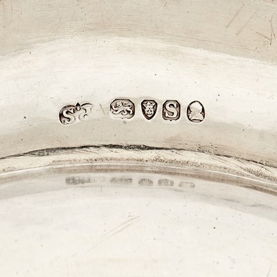 Lot 340 - Set of Six George III Sterling Silver Soup Plates