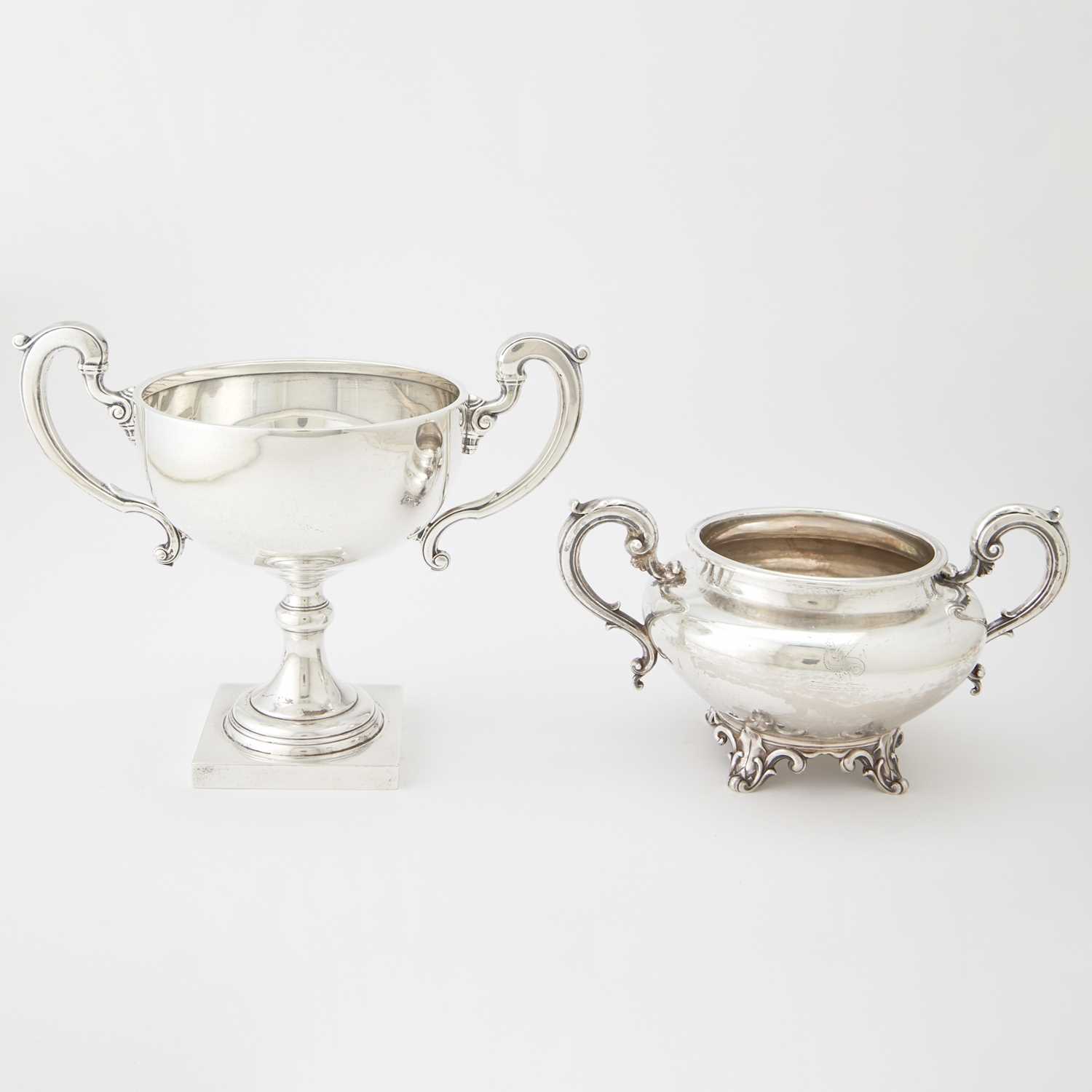 Lot 358 - Victorian Sterling Silver Sugar Bowl and a George V Sterling Silver Two Handled Cup