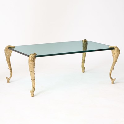 Lot 421 - Gilt-Bronze Mounted Glass Low Table