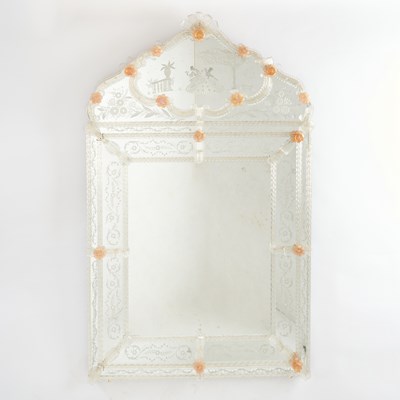 Lot 180 - Murano Glass Mirror