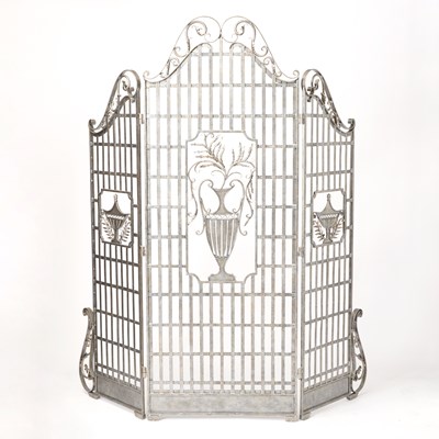 Lot 425 - Janice Minor Wrought-Iron Three-Panel Screen