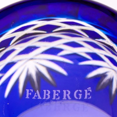 Lot 268 - Four Boxed Sets of Fabergé Imperial Collection Cobalt Overlay Drinking Glasses