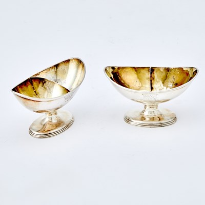 Lot 204 - Pair of George III Sterling Silver Open Salts