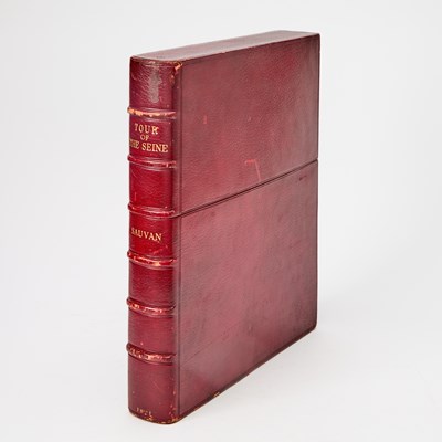 Lot 328 - A magnificent Cosway-style binding on Sauvan's great view book of the Seine