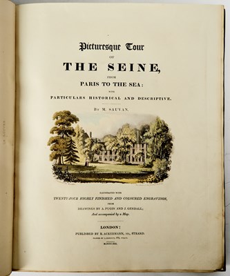 Lot 328 - A magnificent Cosway-style binding on Sauvan's great view book of the Seine