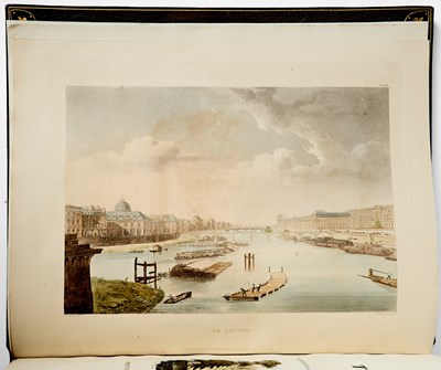 Lot 328 - A magnificent Cosway-style binding on Sauvan's great view book of the Seine