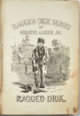 Lot 99 - The first edition of Horatio Alger's first book Ragged Dick