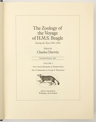 Lot 50 - The fine Nova Pacifica facsimile of The Zoology of the Voyage of H.M.S. Beagle
