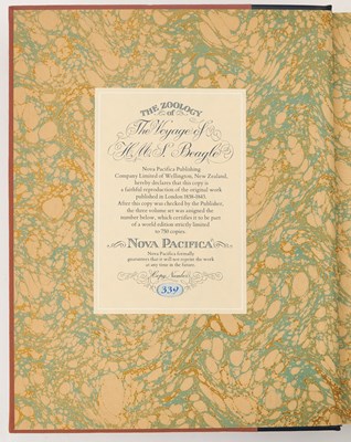 Lot 50 - The fine Nova Pacifica facsimile of The Zoology of the Voyage of H.M.S. Beagle