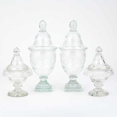 Lot 590 - Group of Georgian Cut Glass Table Articles