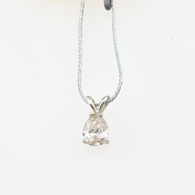 Lot 52 - Diamond Solitaire Pendant about 1.00 ct., silver with GIA Report #2225958568