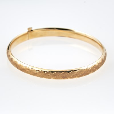 Lot 150 - Gold Rigid Bracelet, 14K 3 dwt.