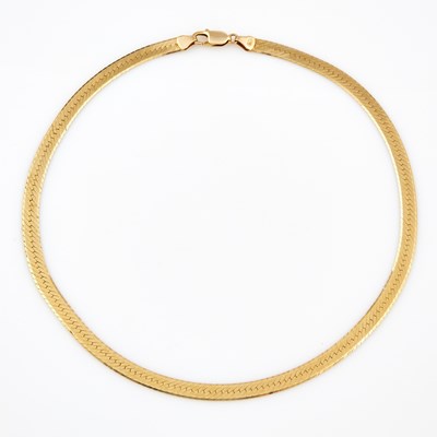 Lot 314 - Gold Neck Chain, 14K 14 dwt.