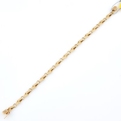 Lot 338 - Gold Flexible Bracelet, 14K 7 dwt.