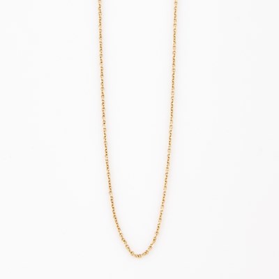 Lot 438 - Gold Neck Chain, 14K 2 dwt., damaged