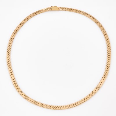 Lot 466 - Gold Neck Chain, 14K 17 dwt.