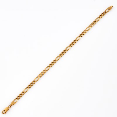 Lot 545 - Gold Flexible Bracelet, 14K 5 dwt.