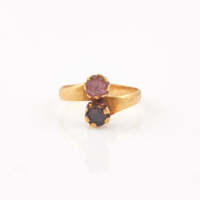 Lot 550 - Gold and Stone Ring, 18K 2 dwt. all