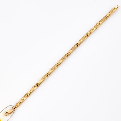 Lot 558 - Gold Flexible Bracelet, 14K 5 dwt.