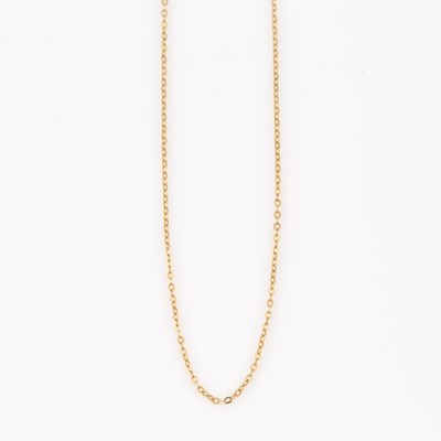 Lot 569 - Gold Neck Chain, 18K 1 dwt.